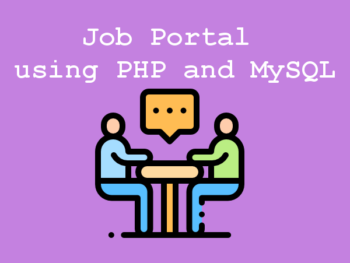 Job Portal  Using PHP and MySQL