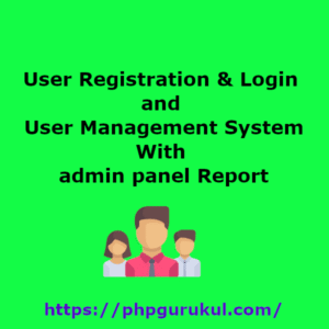 User Registration & Login and User Management System With admin panel ...