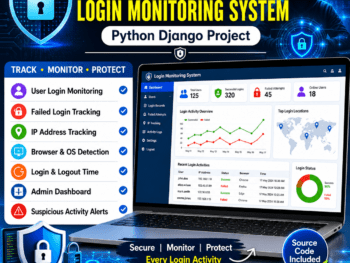 Cyber Security Login Monitoring System in Python Django with Source Code